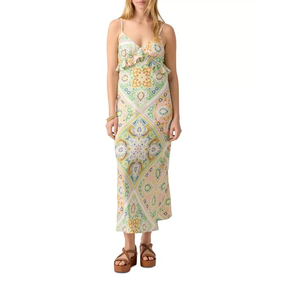 Sanctuary Dresses & Skirts - Sanctuary Spring Favorite Slip Dress Womens XS V Neck Ruffles Lined Rayon